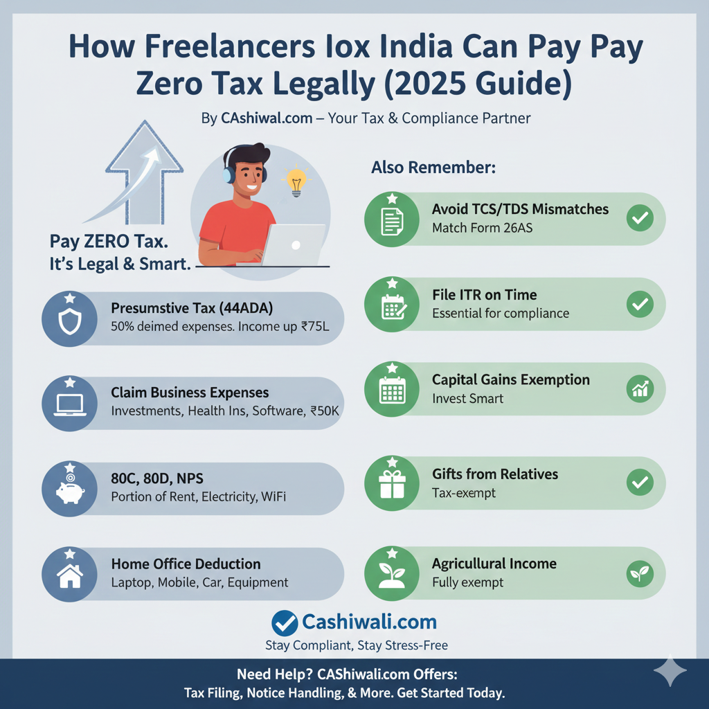 freelancers pays zero tax