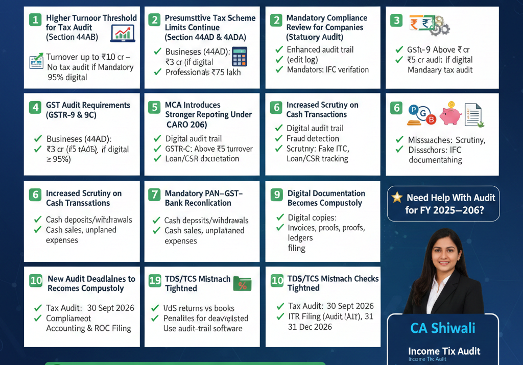 New Audit Rules for FY 2025–26: What Businesses Must Prepare For (2026 Guide)