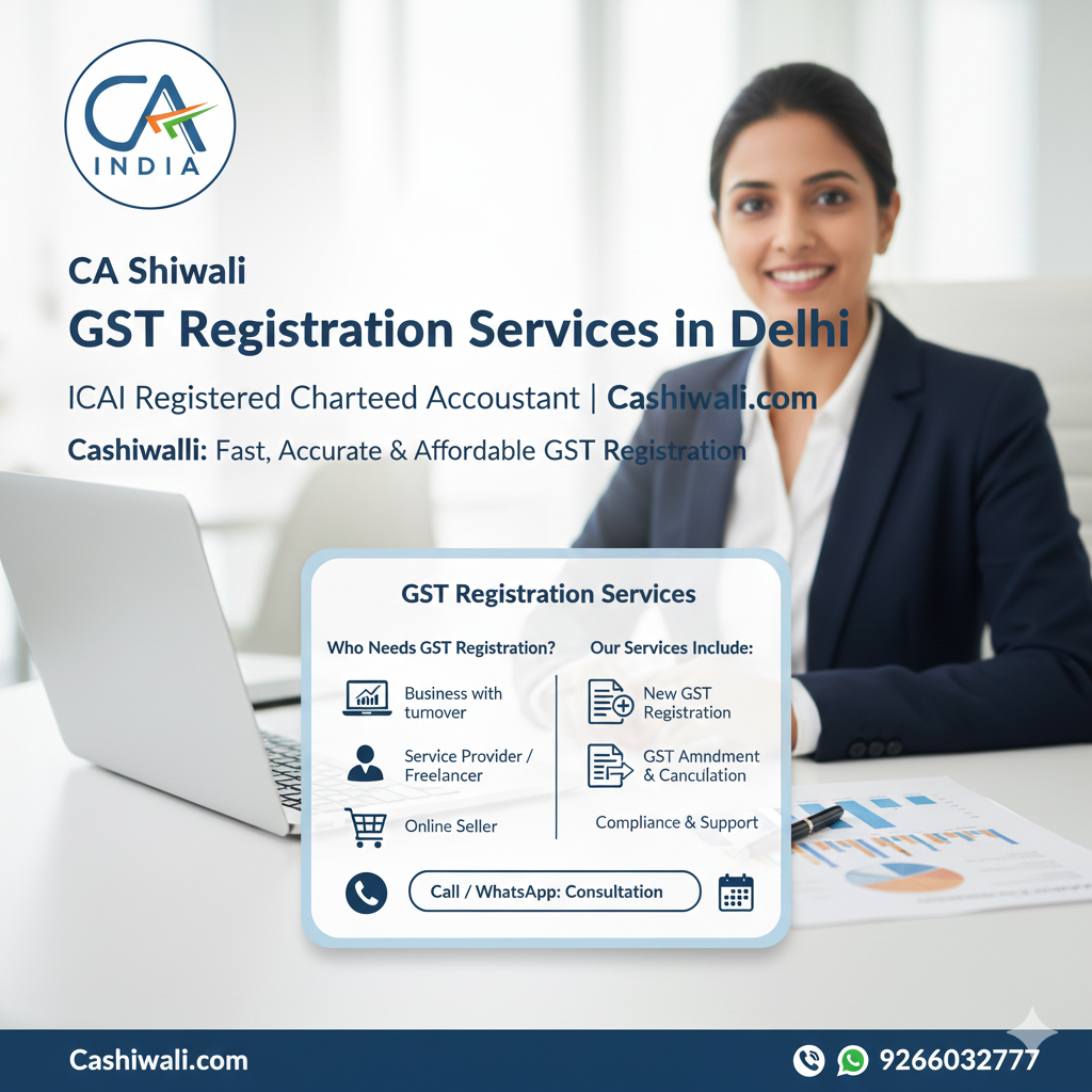 GST registration delhi cashiwali.com