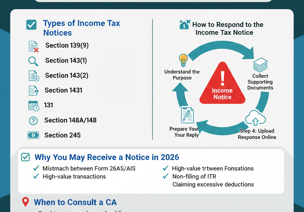 How to Respond to an Income Tax Notice in India — A Complete 2026 Guide