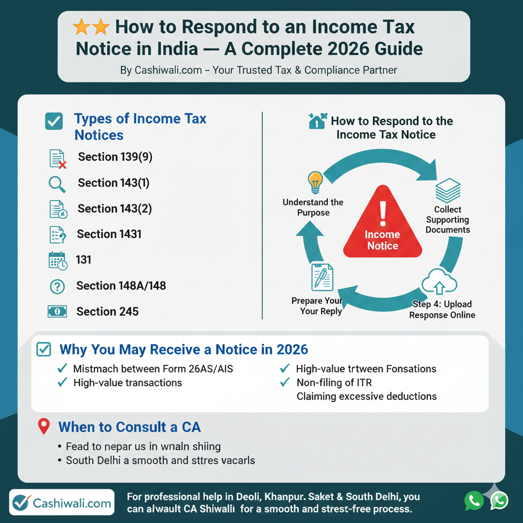 how to respond to income tax notice