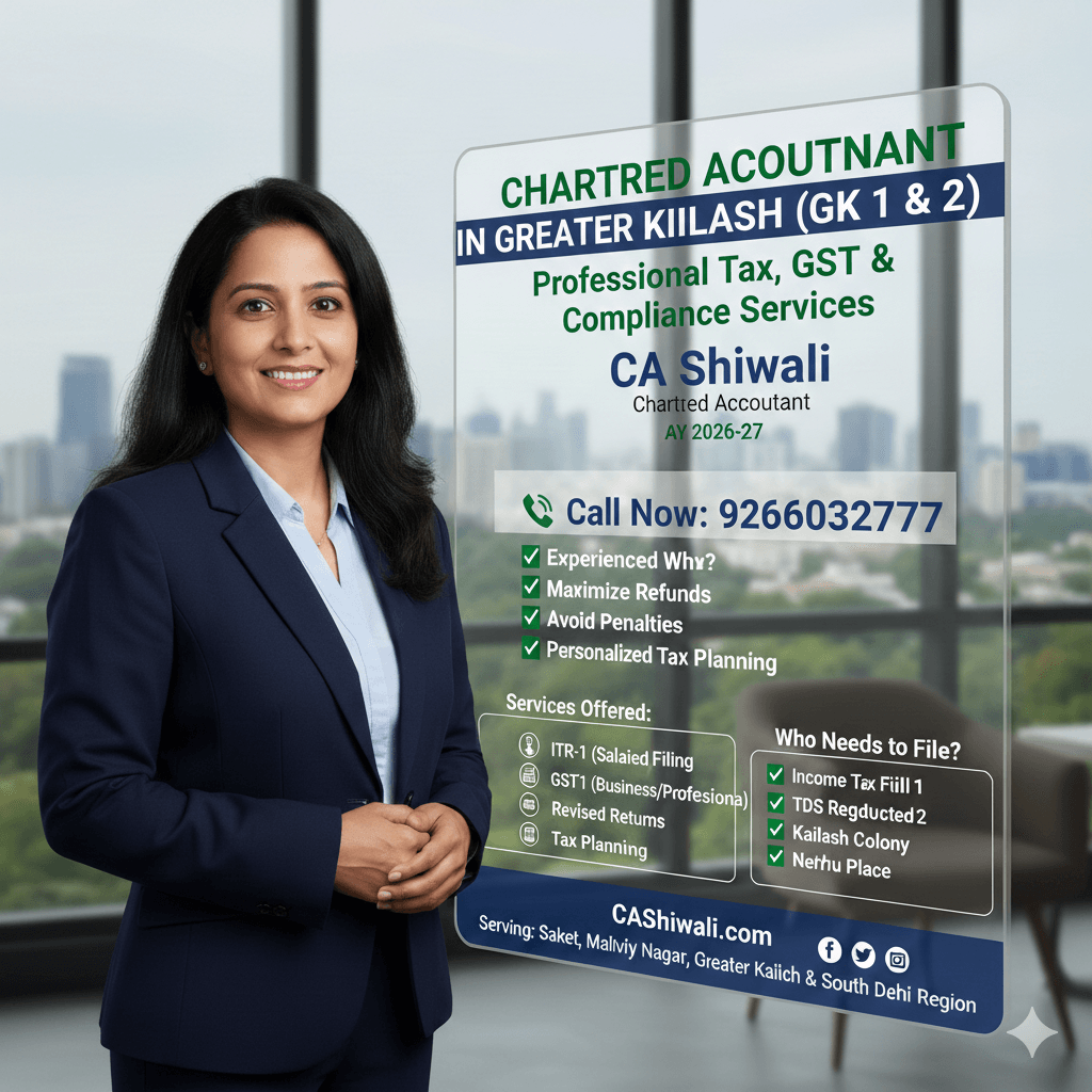 Chartered Accountant consultation in Greater Kailash GK 1 GK 2
