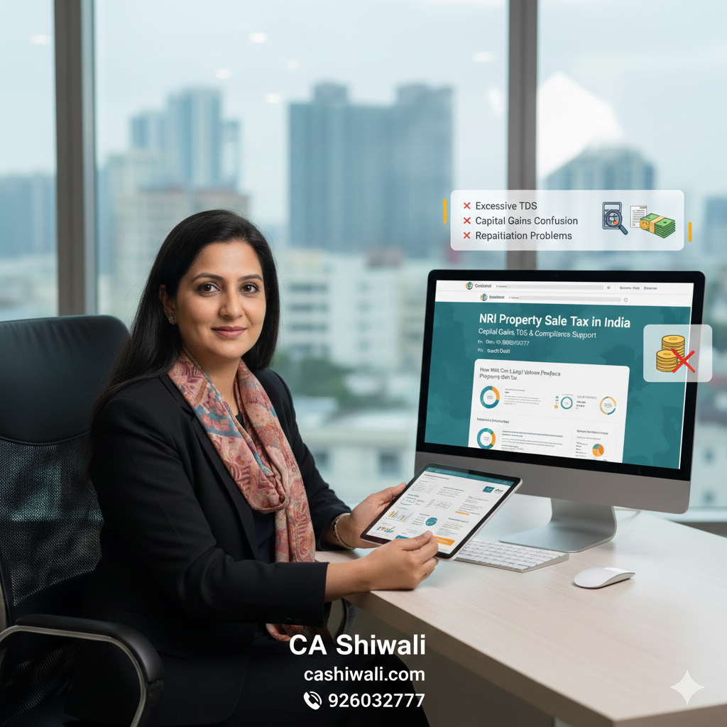 NRI property sale tax advisory for capital gains and TDS compliance in India