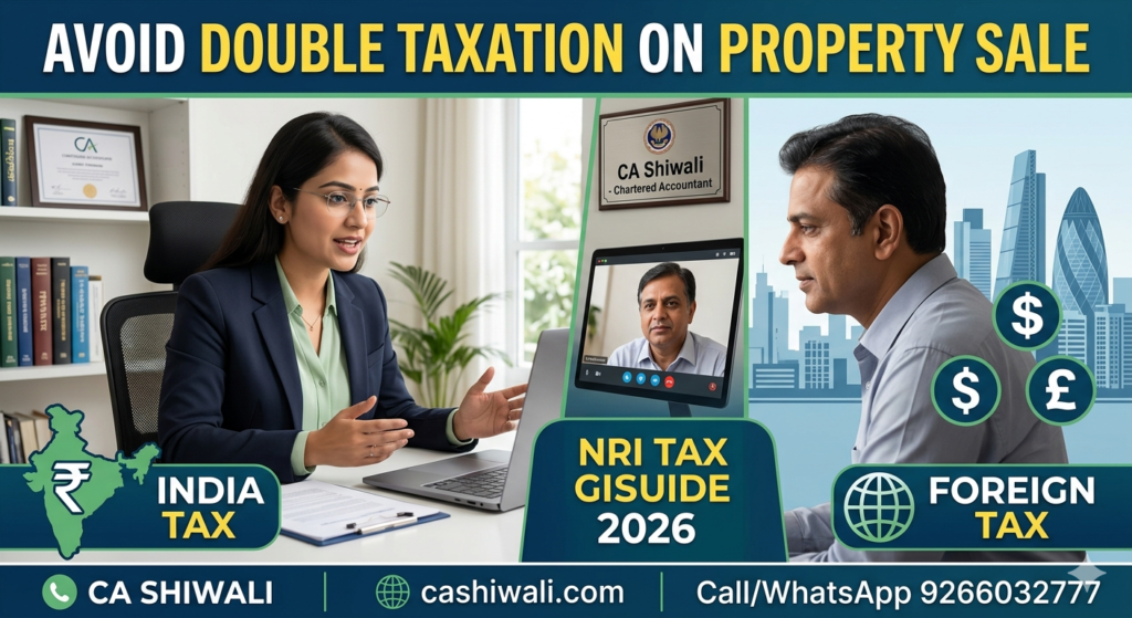 Avoid double taxation on NRI property sale in India explained by CA Shiwali