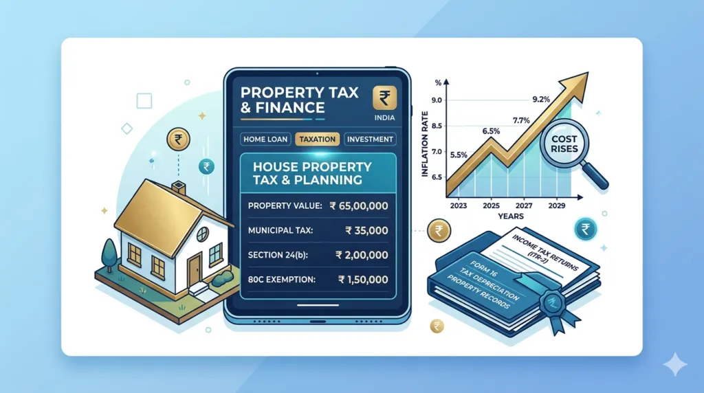 Capital Gains Indexation Calculator India using Cost Inflation Index for property tax calculation