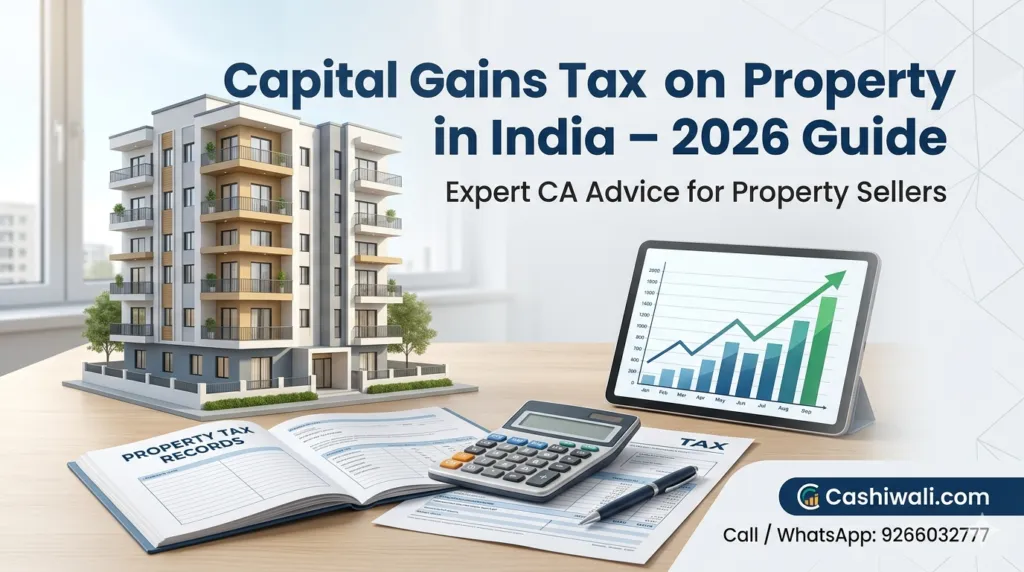 Capital gains tax on property in India guide 2026 – CA Shiwali Cashiwali