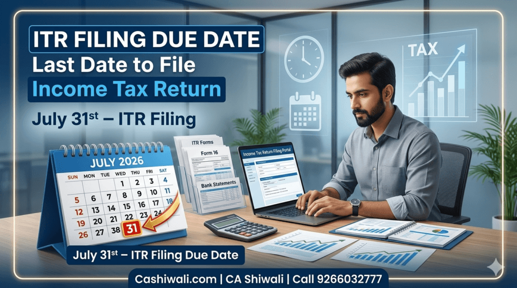 ITR filing due date 2026 last date to file income tax return AY 2026-27 India