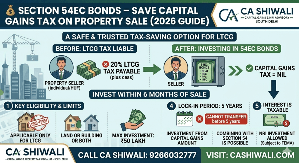 Section 54EC capital gains bonds NHAI REC PFC IRFC
